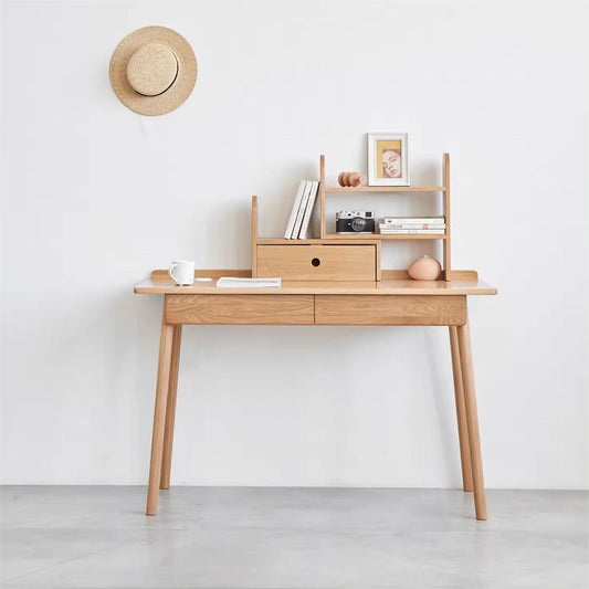 Study Table and Chair Student Desk Solid Oak Wood Study Desk